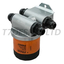 Susa Billet Remote Oil Filter Housing 77mm Thermostatic - LTR - M22x1.5