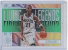 KEVIN GARNETT 2019-20 PANINI ILLUSIONS GREEN LIVING LEGENDS ACETATE #5