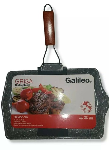 GRILL PAN CARBON STEEL 15" with HANDLE BRAND NEW - 第 1/9 張圖片