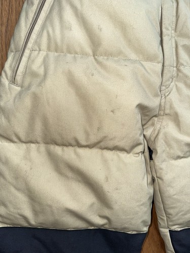 VTG Mens Cabelas Goose Down Bibs Tan/Black Sz M Tall - Picture 2 of 5