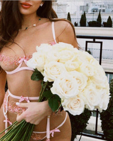 Agent Provocateur Lindie Pink Orange Bra 36DD NWT