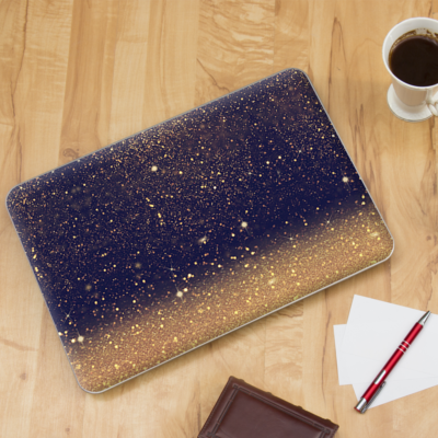 Skin Vinyl Itsaskin Pour MacBook Pro 13 Pouces Retina Touch Bar - Effet Or Poussière D'étoiles
