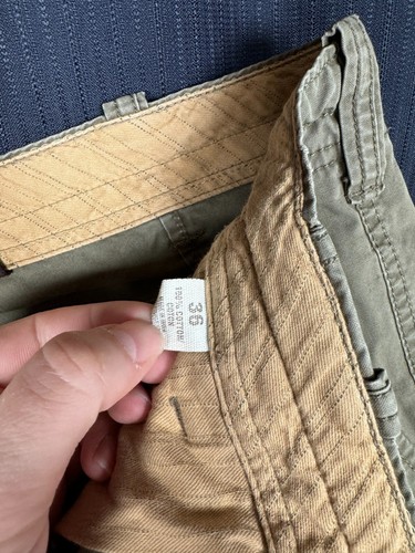 Old Navy Cargohose Herren 36x30 grün solide Utility Taschen Fallschirmjäger Reißverschlüsse - Bild 12 von 21