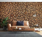 3D Brown Stone R5558 Wallpaper Wall Mural Self-adhesive Removable Luna