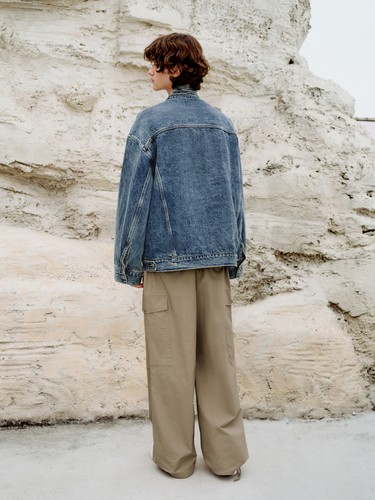 Retrò Uomo Denim Cappotti Sciolti Giacca Jeans Moda Casual Salopette Lavoro Outwear - Foto 13 di 16