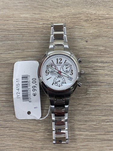 OROLOGIO VAGARY CRONOGRAFO ACCIAIO REF. IY2-415-11 WR 100 MT -NUOVO- - Foto 3 di 4