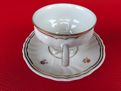 1924-1947 Weimar Carstens Sammeltasse Mokka Mocca Gold Blumen Grün Orange Lila - Bild 6 von 19