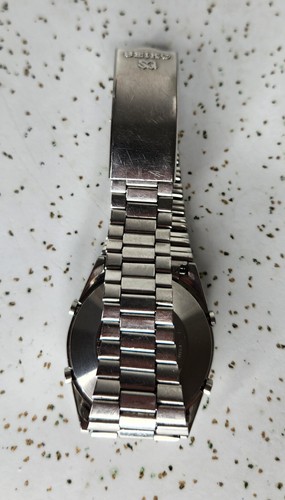 Vintage Seiko A128-5010 gents Steel Digital LCD Watch Fully Working New Battery - Picture 5 of 7