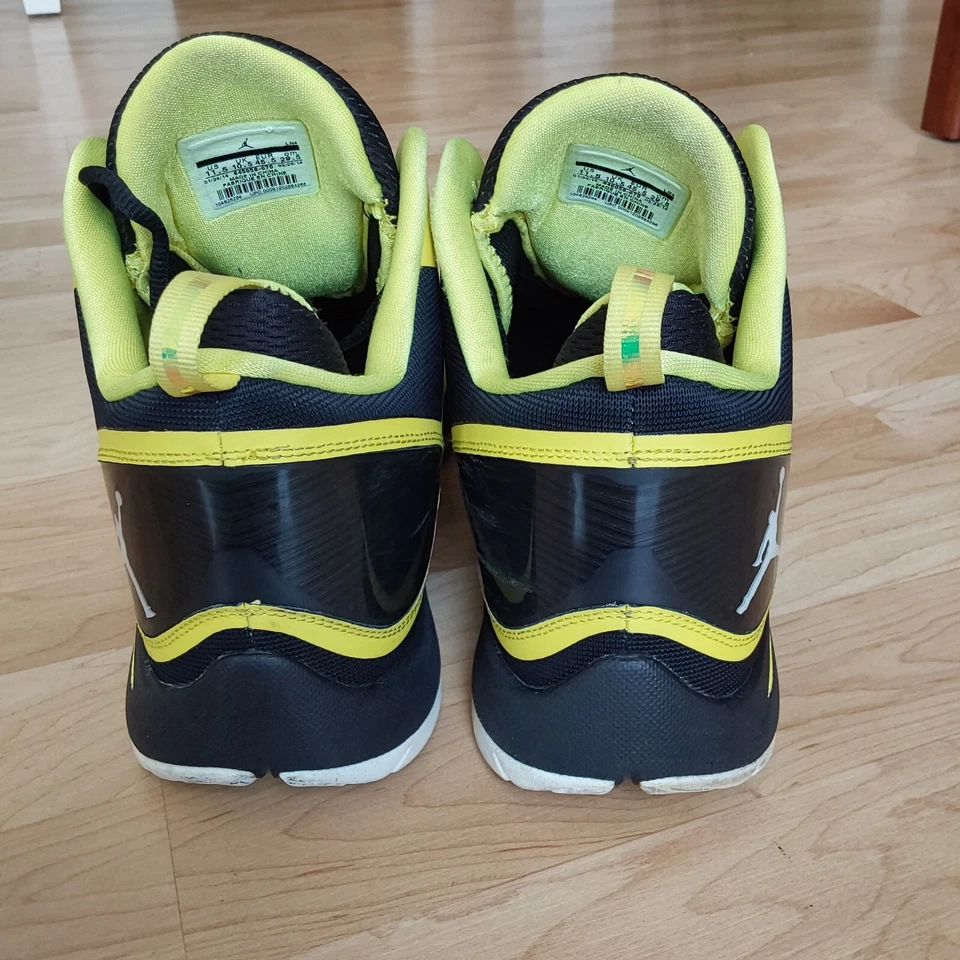 Jordan Super Fly Hombre Talla 11.5 Amarillo/Negro Cordones 645058-070. LEER  Foto 4 de 4