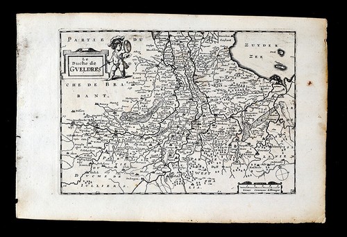 1696 Jacob Colom Map Gelders Duchy Arnhem Zwolle Maastricht Heusden Netherlands