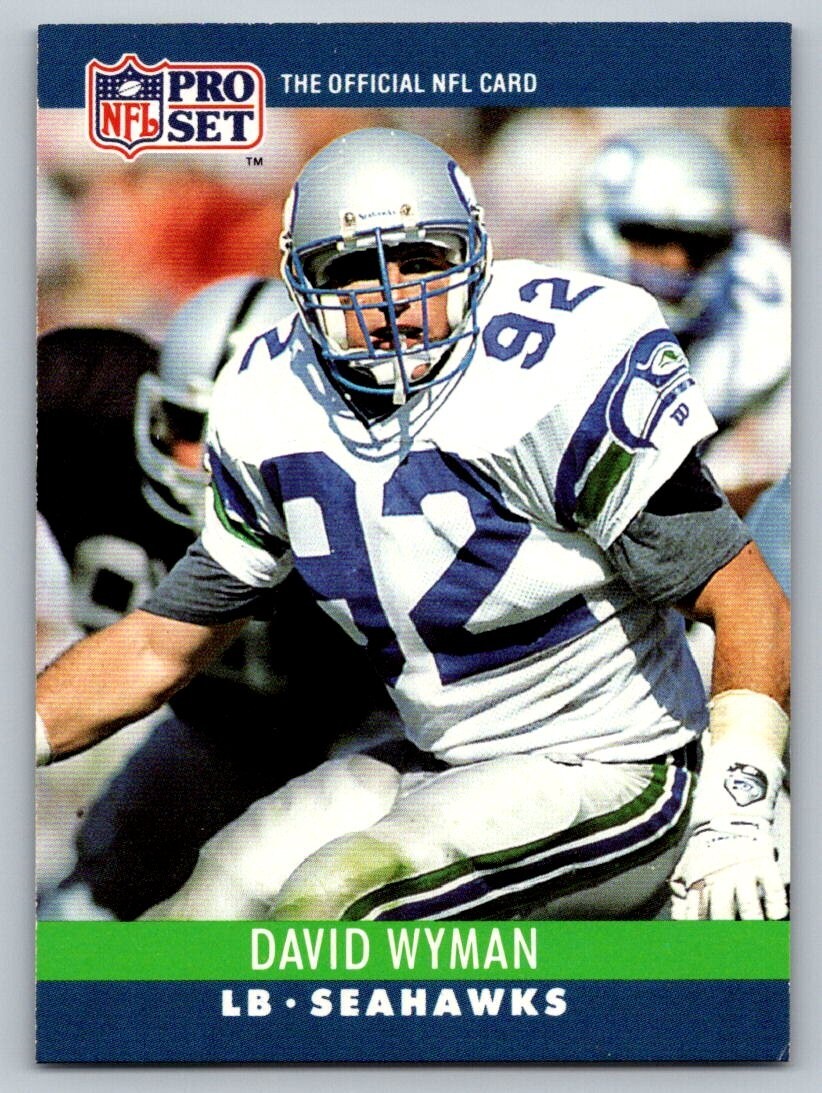 80s PROPAK speedline / サッカーゲームシャツ ヴィンテージ 1990 Pro Set #307 David Wyman Seattle Seahawks | eBay