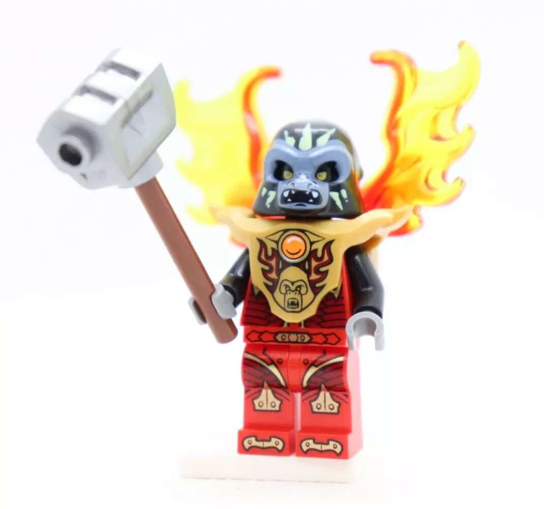 RED Gorzan FIRE CHI 70222 Gorilla Legends of Chima LEGO Minifigure Mini Figure
