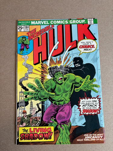 (2-pack) Incredible Hulk #184 VF / VF+ Standard and Print Error Variant (Marvel - Picture 8 of 13
