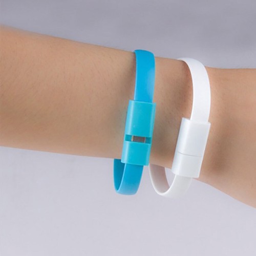 USB Data Charge Sync Cable Charger Bracelet Wrist Band For iPhone Samsung *AU # - Picture 4 of 30