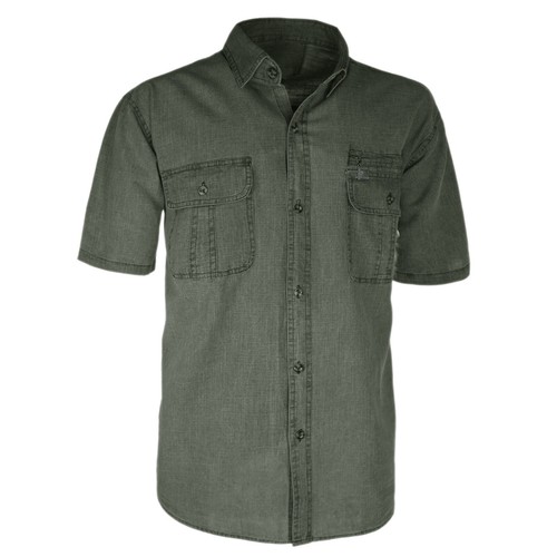 Camicia Uomo Con Taschino Cotone Comfort Regular Fit Mezza Manica Corta VEQUE - Imagen 33 de 41