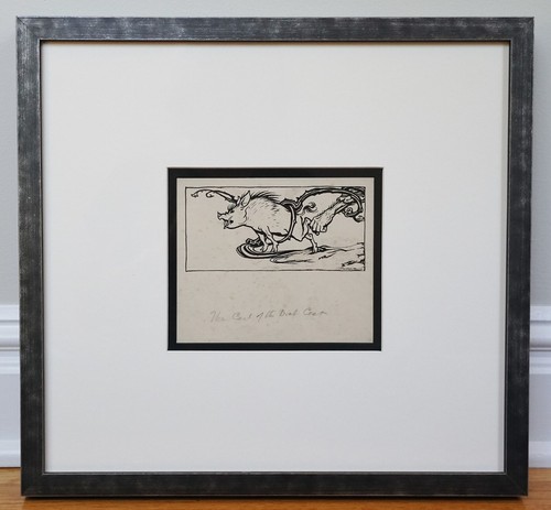 "ARTHUR RACKHAM ~ ARTE ORIGINAL FIRMADO A PLUMA Y TINTA ~ ""CUENTOS POPULARES IRLANDESES" - Imagen 5 de 8