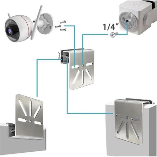 Wall Mount Wall Mount Bracket for Eufy SoloCam S340/Eufy E30 - Picture 2 of 10