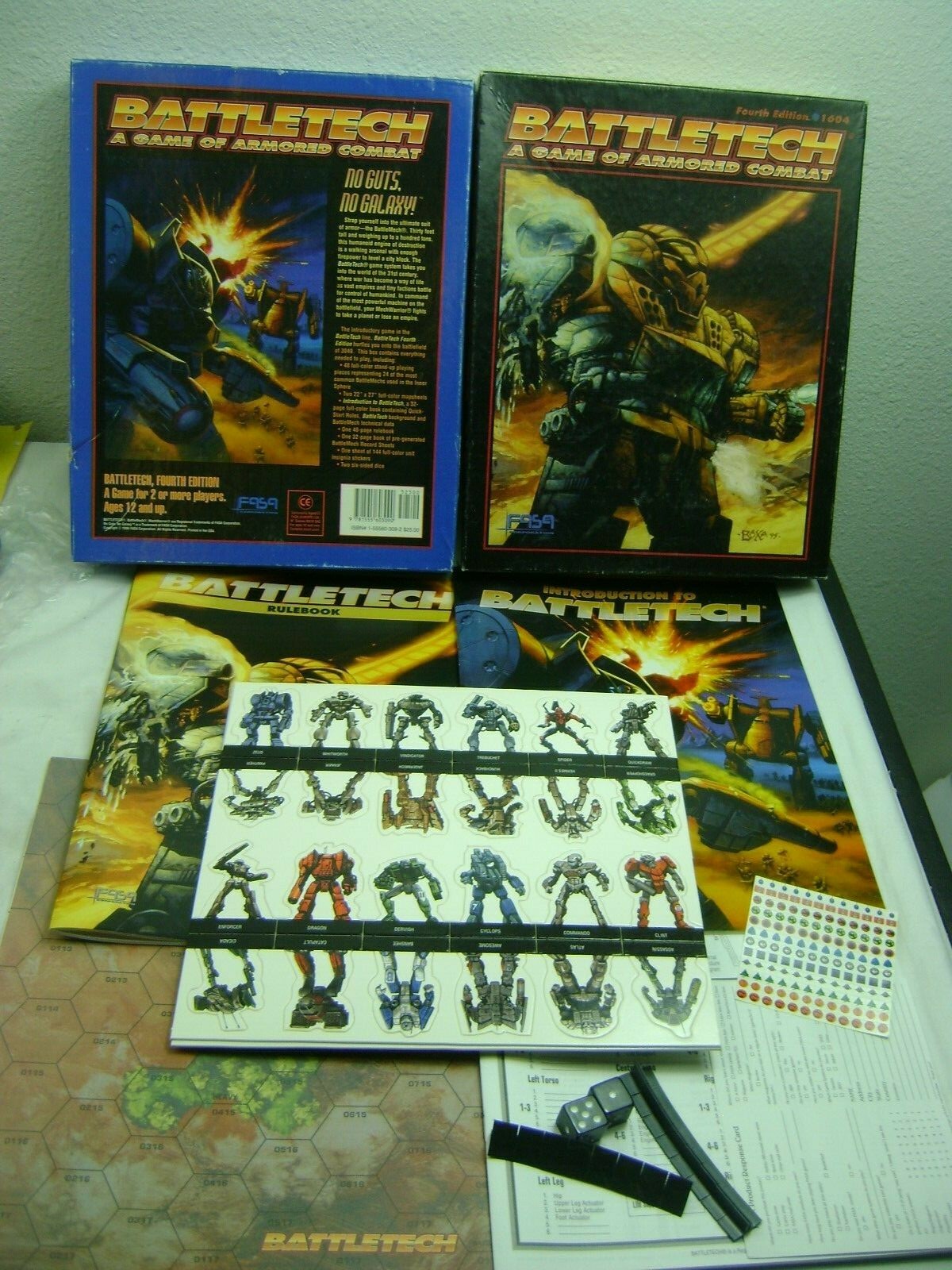 Fasa Battletech blindado de combate 1604 Cuarta Edición Nuevo en Caja Abierta Fasa Battletech blindado de combate 1604 Cuarta Edición Nuevo en Caja Abierta