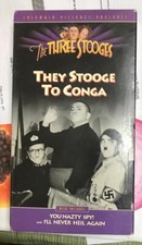 Three Stooges - They Stooge to Conga VHS Video 3 episodes, combined shipping