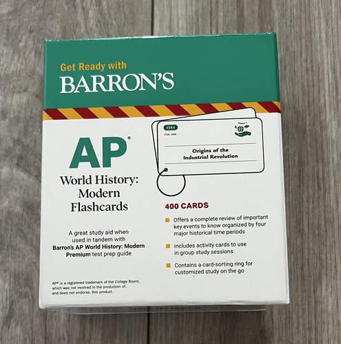 AP World History: Modern Flashcards Fourth Edition (Barron's AP) - 第 2/6 張圖片