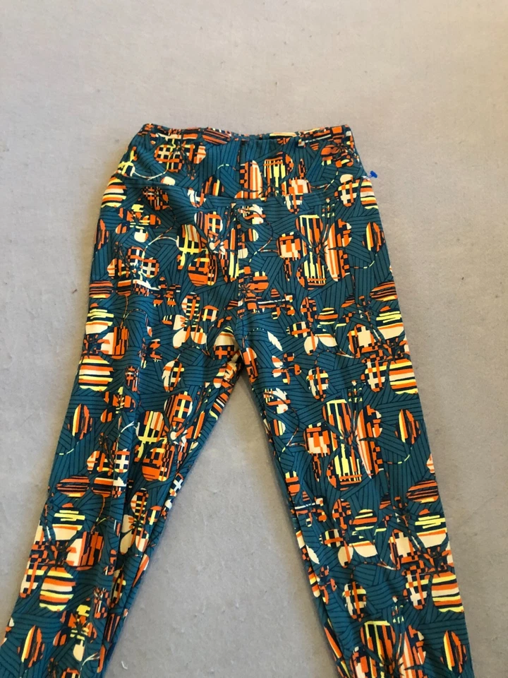 Lularoe Leggings Para Mujer Pequeños Funky Floral Tejido Salón Informal Pantalones Foto 2 de 4