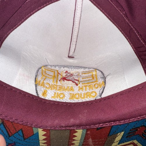 Sombrero de camionero Mobil Oil & Gas EOR Pegasus Snapback YoungA granate diseño suroeste - Imagen 10 de 11