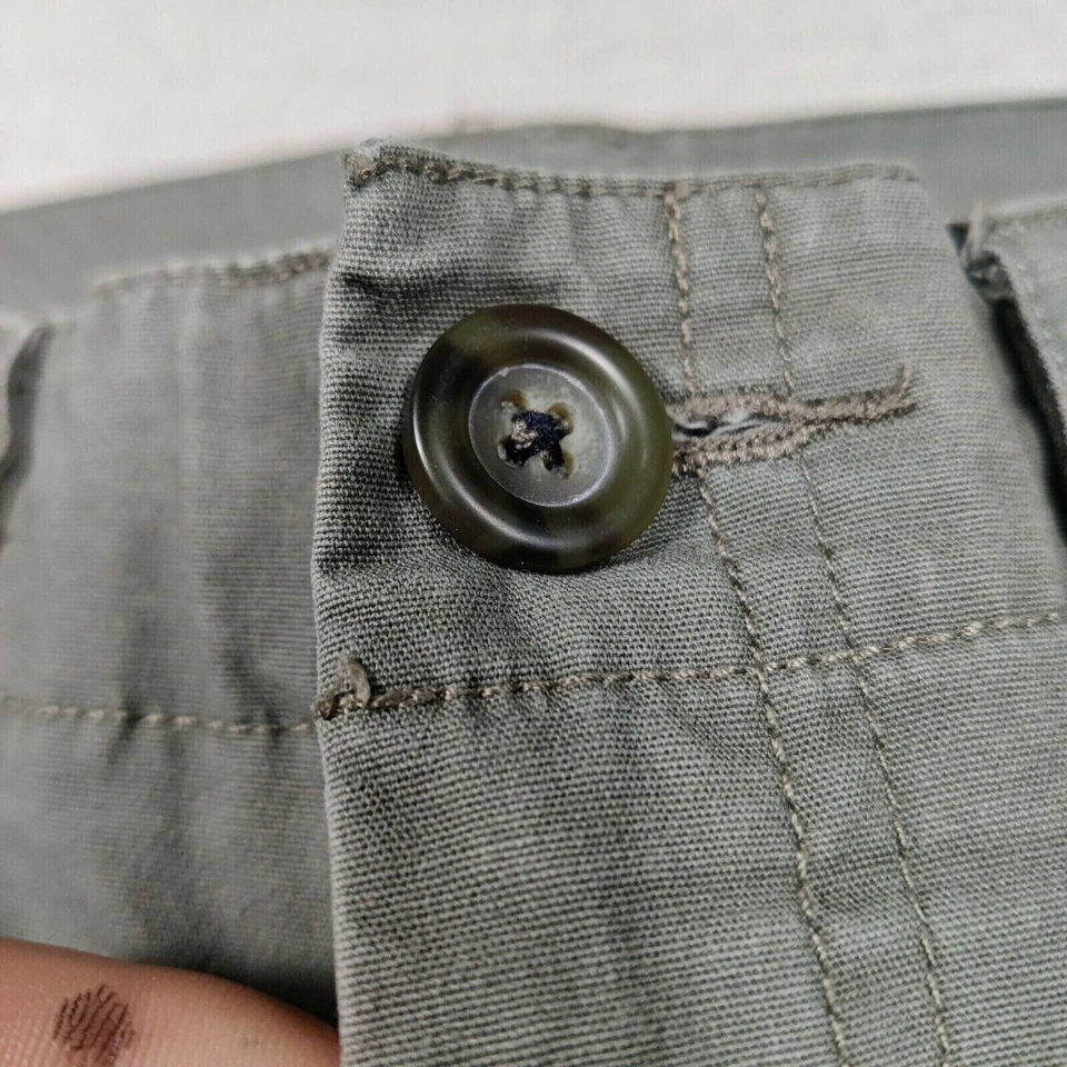 Pantalones Cortos Chinos Para Mujer Dockers Tiro Bajo Bolsillo Cuadrado Talla 6 Verde Elastizados Puño Enrollado Foto 3 de 4