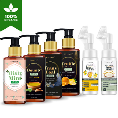 Unisaif Organic Face Wash   Acne & Oil Control for Oily, Sensitive Skin Choose