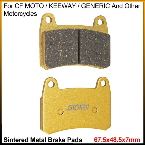67.5x48.5x7mm Sintered Metal Brake Pads For CF MOTO/KEEWAY And Other Motorcycles - Picture 1 of 15