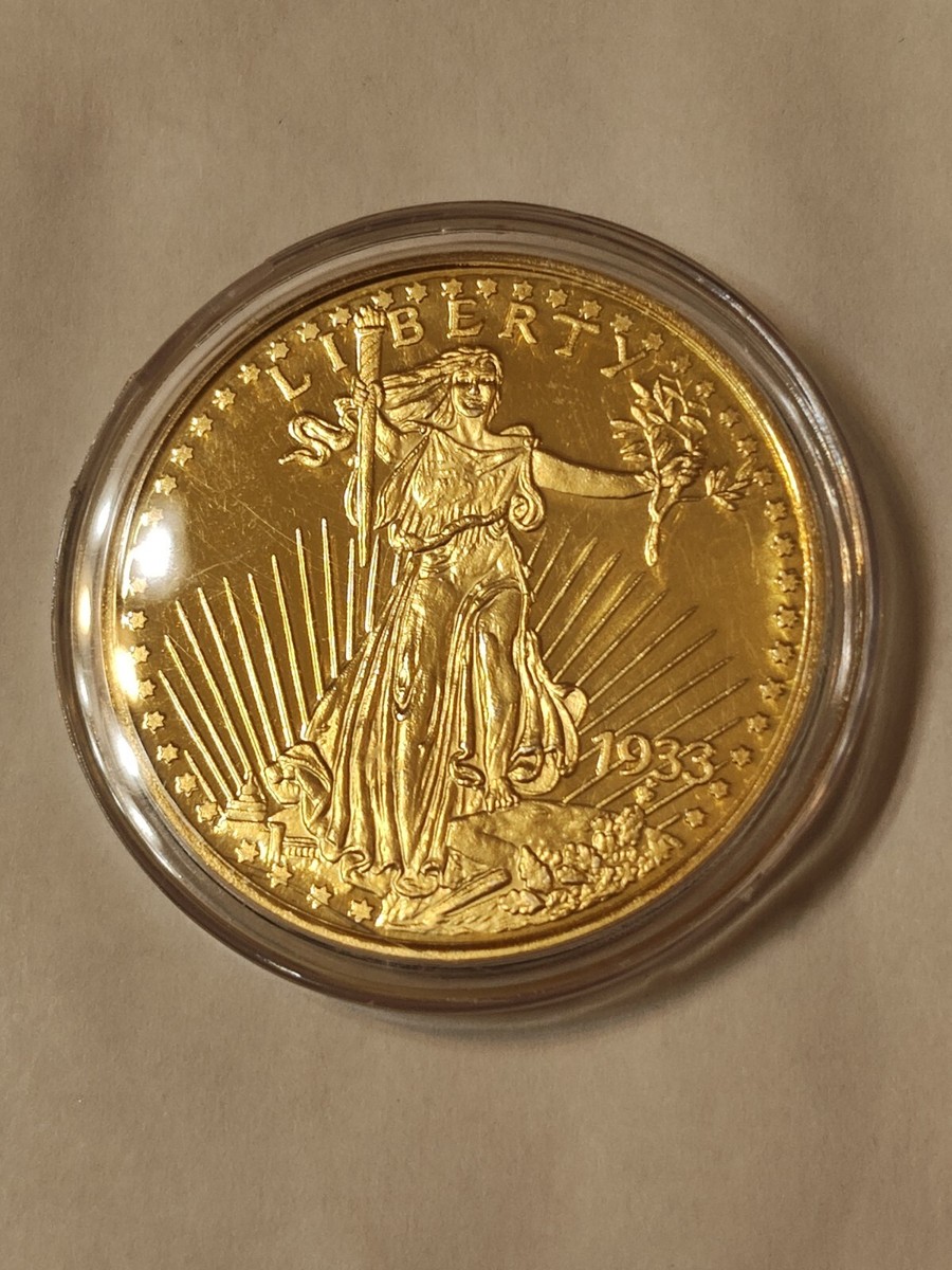 1933 Gold Double Eagle Copy Proof Coin Limited Edition Layered in