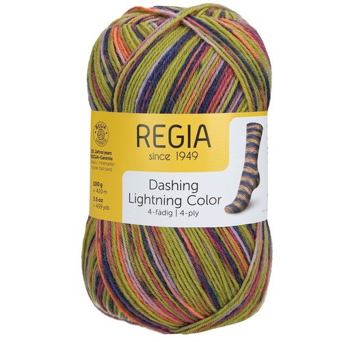 100g Schachenmayr Regia Color 4-fädig / 4-fach Sockenwolle Stricken (69,90€/kg) - Bild 122 von 494