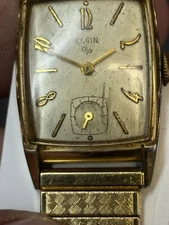 VINTAGE ELGIN UNISEX 17 JEWEL WATCH 10K RGP bezel