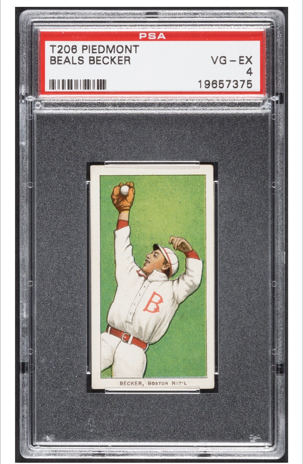 1909 T206 P350 Beals Becker Boston Braves PSA 4 Dead Centered Super Clean