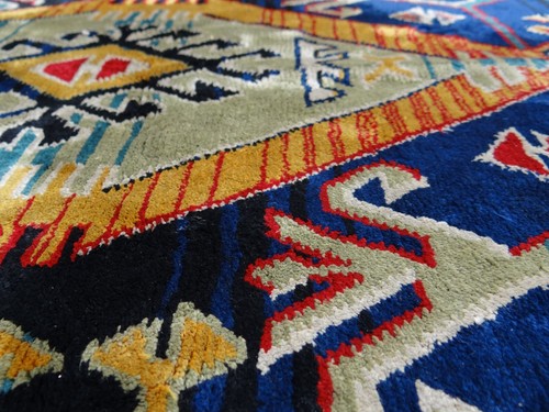 Tapis oriental Izmir 120x60 cm aux motifs anatoliens fait main vintage - Foto 12 di 12