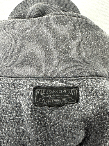 Polo Jeans CO Ralph Lauren Women's Fleece Gray High Neck Button Jacket - Picture 18 of 23