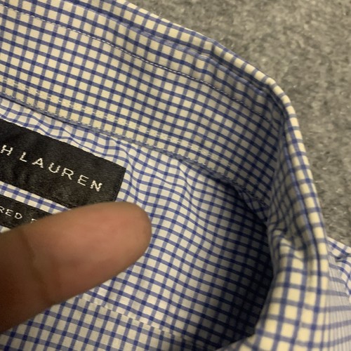 Ralph Lauren Men’s Black Label Long Sleeve Button Up Dress Shirt 16.5 Tailored - Picture 12 of 16