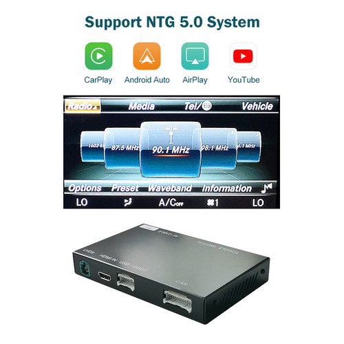 NTG5.0 Wireless CarPlay Android Auto per Benz A B C E G S V CLA GLA GLC GLE GLS - Foto 8 di 26