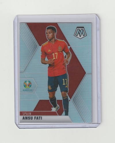 2021-22 Panini Mosaic UEFA Euro 2020 Ansu Fati #166 Silver Prizm Spain - Bild 1 von 2