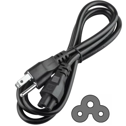5ft 3-Prong Mickey Mouse AC Power Cord Cable For Laptop PC Printer Adapter Mains - Picture 5 of 5