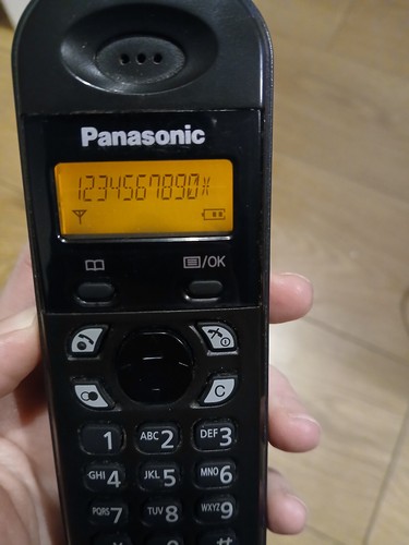 Panasonic KX-TGA131EX Bezprzewodowa słuchawka DECT tylko czarna - BEZ baterii - Przetestowana - Zdjęcie 2 z 5