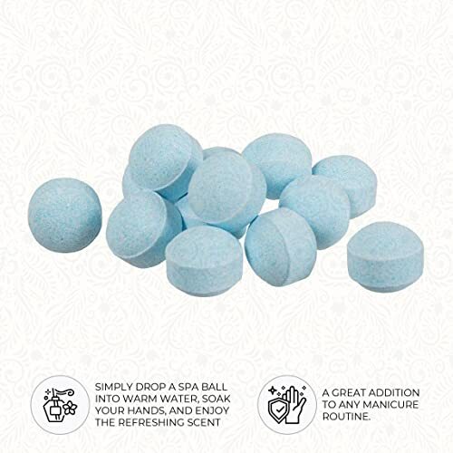 Ginger Lily Farms Botanicals Manicure Spa Balls Ocean Manicure Soak Balls, 8ct - Picture 5 of 8