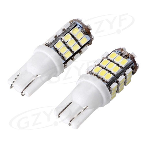 Car LED Backup Reverse Lights Bulbs Lamp Set 12V T10 168 Xenon 6000K White - Picture 3 of 7