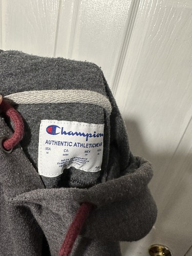 Champion Uomo Manica Lunga Powerblend Fleece Pullover Felpa con Cappuccio Uomo Taglia M MEDIA - Foto 4 di 4