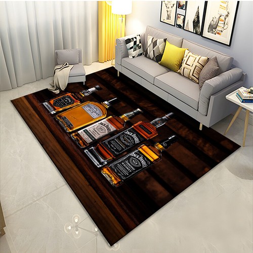 New Large Area Rugs Jack Daniel-Whisky Printed Rug Carpet for Home living room - Picture 5 of 41