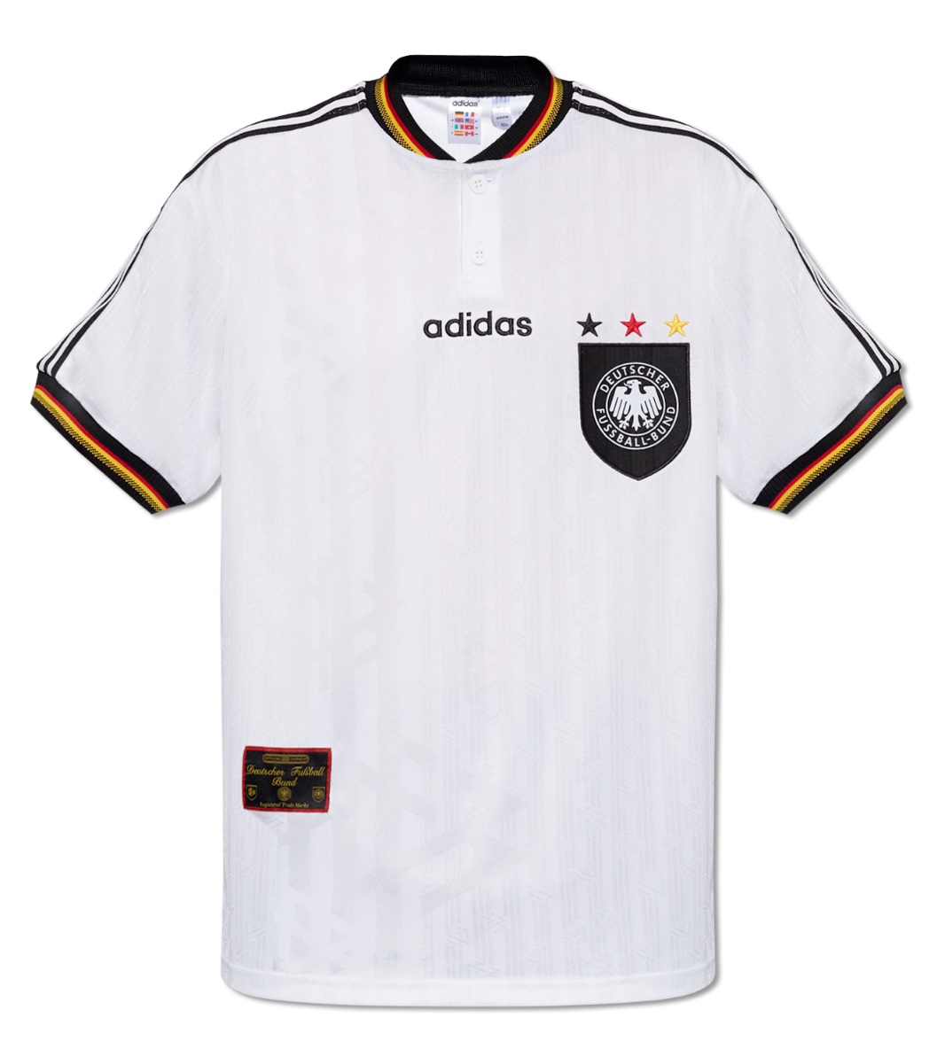 adidas Germany Retro Deutschland Soccer Team Classic Jersey White