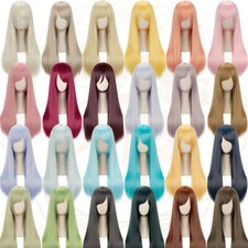 60cm / 24" New Fashion Party Long Straight Cosplay Wig Hair 48colors