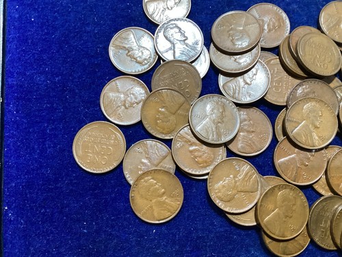 1931-D Lincoln Wheat Cent Roll of 50 Coins Nice Fine to XF+ E1542 - Picture 7 of 13