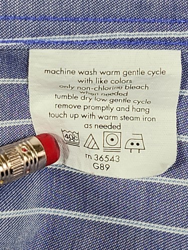 Donald J Trump Shirt Mens 15 1/2 32/33 Long Sleeve Button Up Non-Iron Striped - Picture 9 of 13