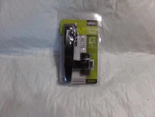 Ideal Security Storm and Screen Door Pull Handle Set with Back Plate Black