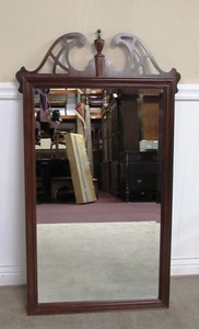 Drexel Chippendale Mahogany Wall Mirror Hanging Dresser Mirror B